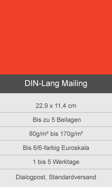 DIN-Lang Mailing